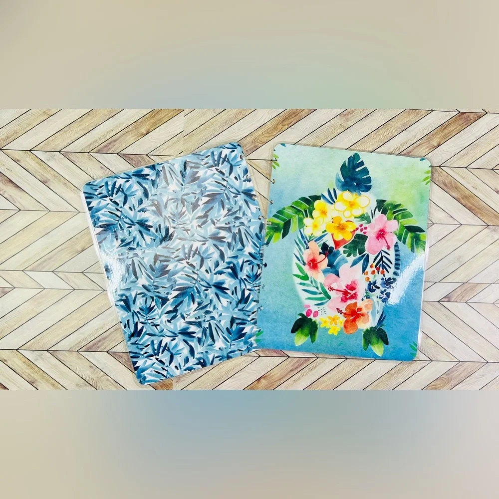 Classic happy planner size undated 12 months tropical turtle aloha flowers
